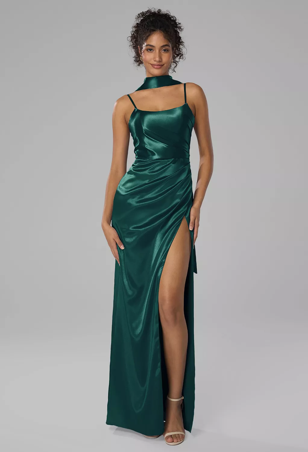 AW Delores Hunter Green  Bridesmaid Dresses